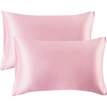 Satijnen Kussensloop Roze Duo pack 60x70 cm