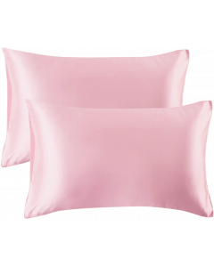 Satijnen Kussensloop Roze Duo pack 60x70 cm
